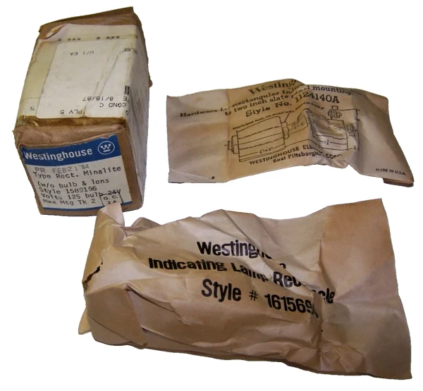 NEW WESTINGHOUSE MINALITE INDICATING LAMP W/O BULB & LENS 125 VOLT 1589196