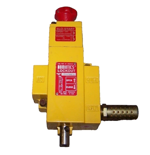 NUMATICS VT40N06Y INLINE MANUAL LOCKOUT VALVE SLO-START 3/4" NPT