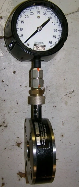 ONYX VALVE PRESSURE TRANSMITTER AND 60 PSI GAUGE 161-0200-12-02-03