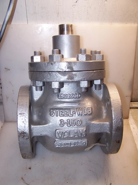 REBUILT VELAN MALEMA 3" WCB ADJUSTABLE LOW PRESSURE EXCESS FLOW VALVE CF8M
