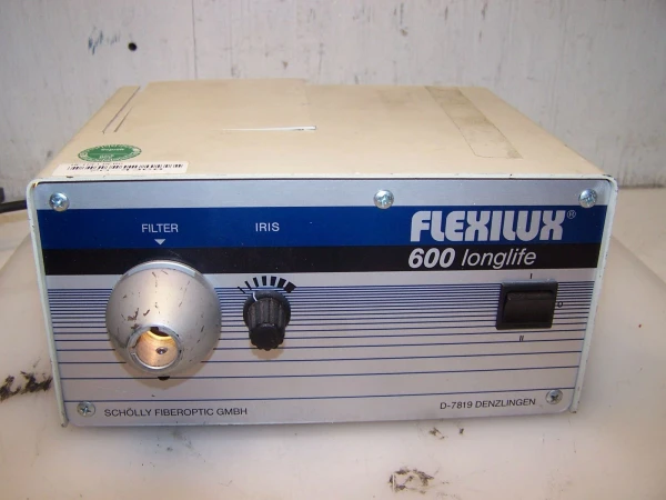 SCHOLLY FIBEROPTIC LIGHT SOURCE FLEXILUX 600 LONGLIFE D-7819 TYPE 600LL