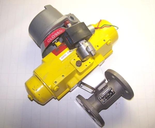 Worcester Pneumatic Actuated Ball Valve With Valve Positioner 1" Flange
