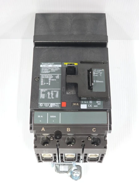 Square D PowerPact 30 Amp I-Line Circuit Breaker 600 VAC 3P 100 kA HJA36030