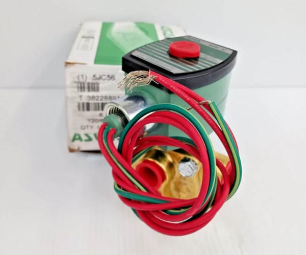 New Asco 3/8" Solenoid Valve 3-Way 120 Vac 8342G003