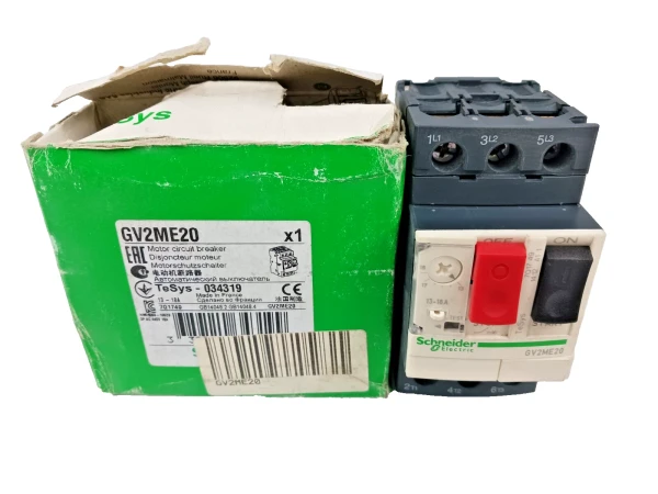 New Schneider Electric 13 - 18 Amp Motor Circuit Breaker 3 Pole 600 VAC GV2ME20