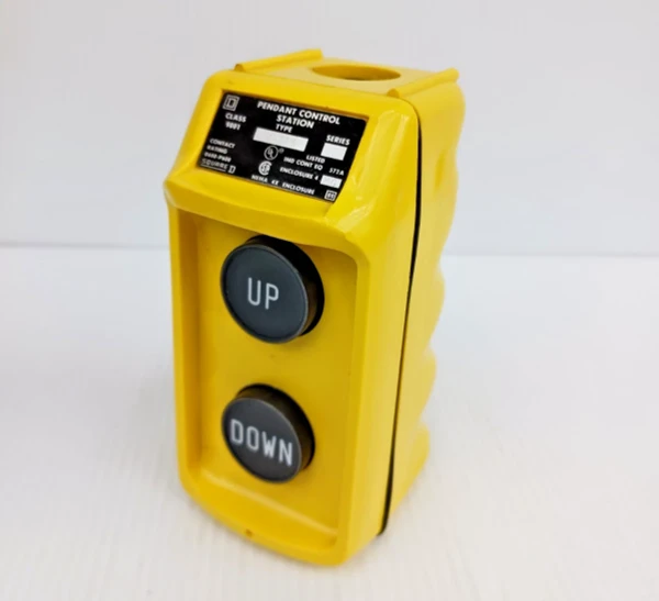 New Square D 9001 BW72Y Up / Down Push Button Control Pendant Station