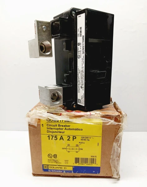 New Square D 175 Amp Main Circuit Breaker 2 Pole 120/240 VAC QOM2175MM