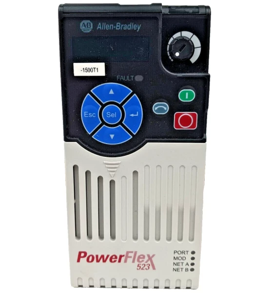 New Allen-Bradley 0.5 HP VFD Drive 480 VAC Input 3 Phase 25A-D1P4N104