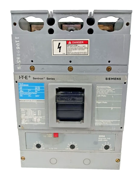 Siemens ITE 400 Amp Circuit Breaker 3 Pole 240 VAC JXD23B400