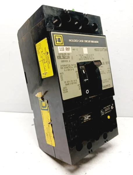 Square D 110 Amp Circuit Breaker 3 Pole 600 VAC KAL36110
