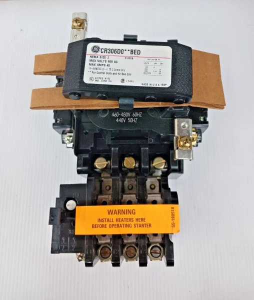 New GE Size 2 Motor Starter 25 HP 600 VAC 45 Amp CR306D0**BED (Flaw)