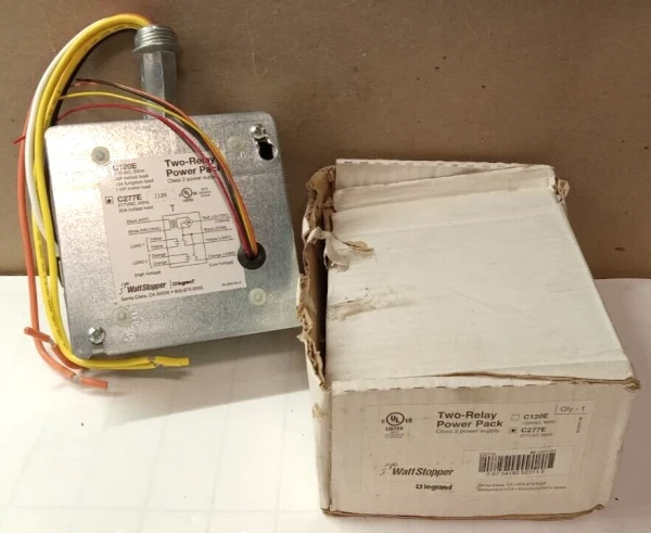 New Legrand WattStopper Two-Relay Power Pack Supply 20A Ballast 277 VAC C277E