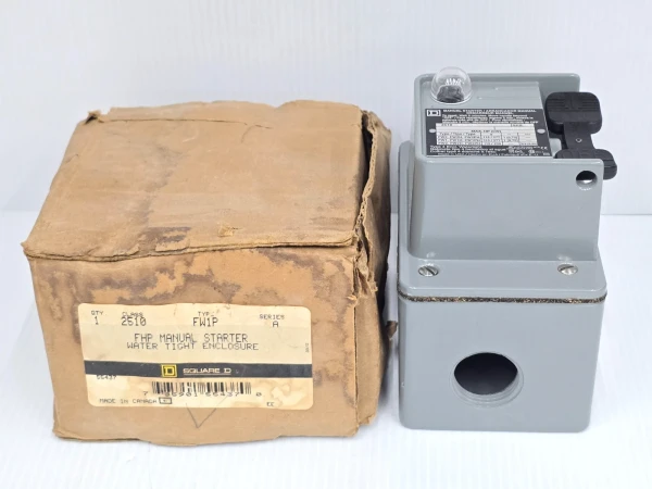 New Square D FHP Manual Starter Water Tight Enclosure 2510-FW1P Ser. A