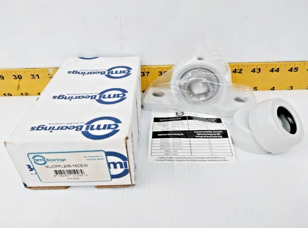 ami Bearings Pillow Block Bearing With Covers 1" Bore MUCPPL205-16CEW