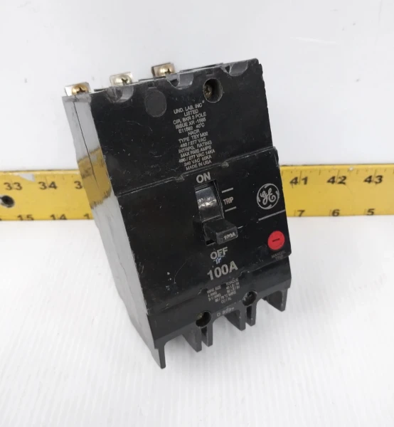 GE 100 Amp Bolt-On Circuit Breaker 480/277 VAC 3 Pole TEY3100