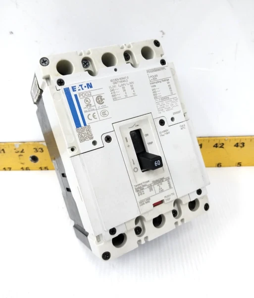 Eaton 60 Amp Circuit Breaker 600 VAC / 250 VDC 3 Pole PDG23G0060TFFL