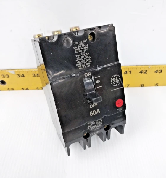 GE 60 Amp Bolt-On Circuit Breaker 480/277 VAC 3 Pole TEY360