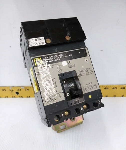 Square D 100 Amp I-Line Circuit Breaker 600 VAC / 250 VDC 3 Pole FA36100 (#2)