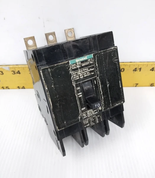 Siemens 70 Amp Bolt-On Circuit Breaker 480Y/277 VAC 3 Pole BQD370