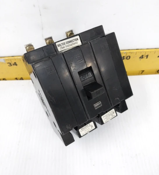 Square D 50 Amp Bolt-On Circuit Breaker 480Y/277 VAC 3 Pole EHB34050