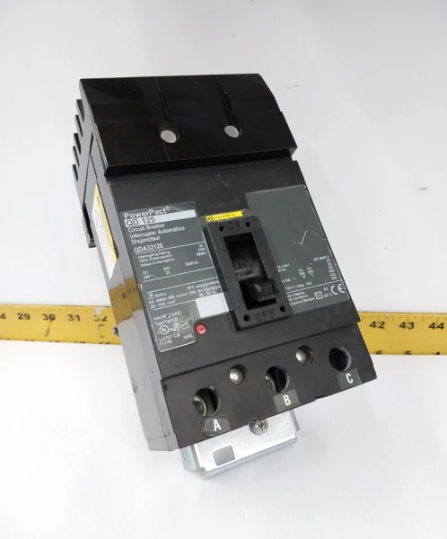 Square D PowerPact 125 Amp I-Line Circuit Breaker 240 VAC 3 Pole QDA32125 (#2)