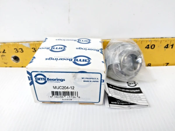 New ami Bearings Stainless Steel Bearing Insert 3/4" Bore MUC204-12