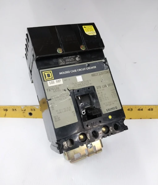 Square D 100 Amp I-Line Circuit Breaker 600 VAC 3 Pole FH36100