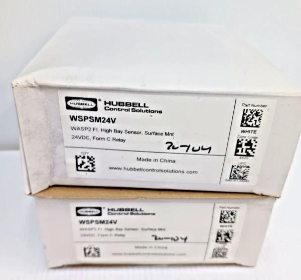Lot of 2 New Hubbell WSPSM24V WASP2 FI High Bay Sensor 24 Vdc