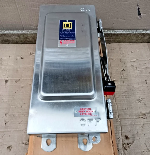 New Square D HU361DS Stainless Safety Switch Non-Fused 30 Amp 600 V ac 4X