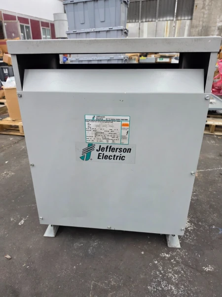 Jefferson 75 KVA Dry Type Transformer 480▲ x 480Y/277 VAC 3Ø 423-3235-055