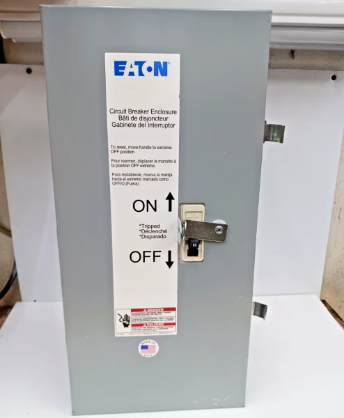 New Eaton SFDN100 Circuit Breaker Enclosure with 80 Amp Circuit Breaker HFD3080