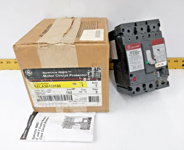 New GE Spectra RMS 150 Amp Circuit Breaker 600 VAC 3 Pole SELA36AI0150 #2