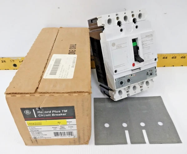 New GE Record Plus 250 Amp Circuit Breaker 480 VAC 3 Pole FEN34DB250KF