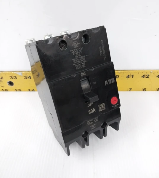 New ABB / GE 100 Amp Bolt-On Circuit Breaker 480 VAC 3 Pole TEY3100