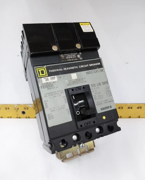 Square D 30 Amp I-Line Circuit Breaker 600 VAC 3 Pole FA36030