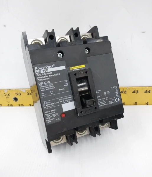 Square D PowerPact 100 Amp Circuit Breaker 240 VAC 3 Pole QBL32100