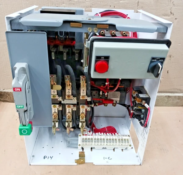 Square D Size 3 Fusible Mcc Bucket 18" 50 HP Model 6 100 Amp Disconnect #27