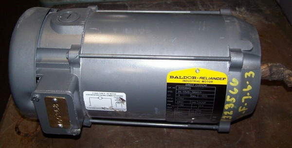 NEW BALDOR .5 HP DC ELECTRIC MOTOR D80C FRAME 180 VDC 1750 RPM TEFC TYPE 3420P 
