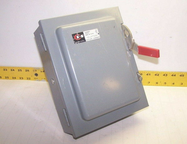 CUTLER HAMMER 30 AMP NON-FUSED SAFETY SWITCH 600 VAC 20 HP 3 POLE  4105H331H