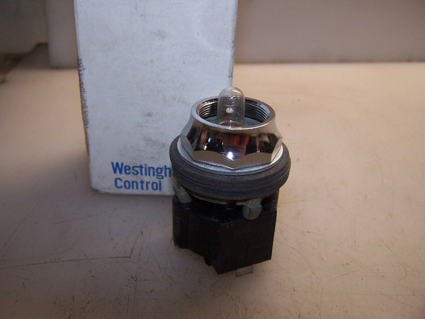 NEW WESTINGHOUSE PB1T1R INDICATING LIGHT 120 VAC ( NO LENS COVER) 
