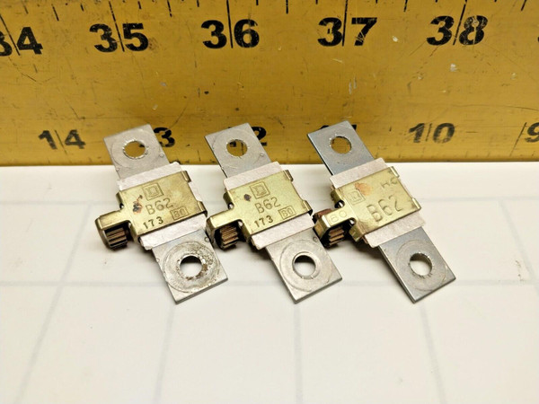 3) SQUARE D OVERLOAD RELAY HEATER ELEMENT / THERMAL UNIT  B62  LOT OF 3
