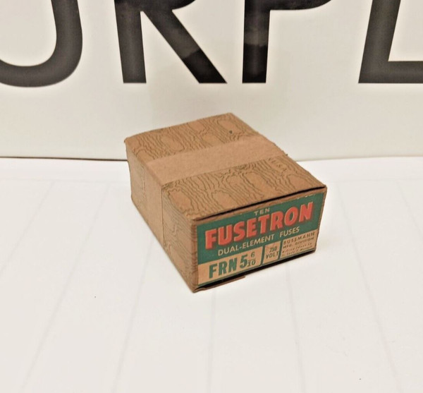 NEW FUSETRON FRN-5 6/10 DUAL-ELEMENT FUSE 250 VAC