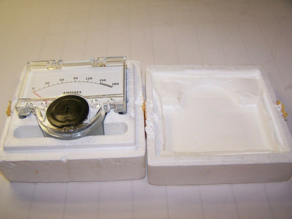 NEW HEWLETT PACKARD ANALOG PANEL METER 0 - 180 AC AMPERES  1120-1358