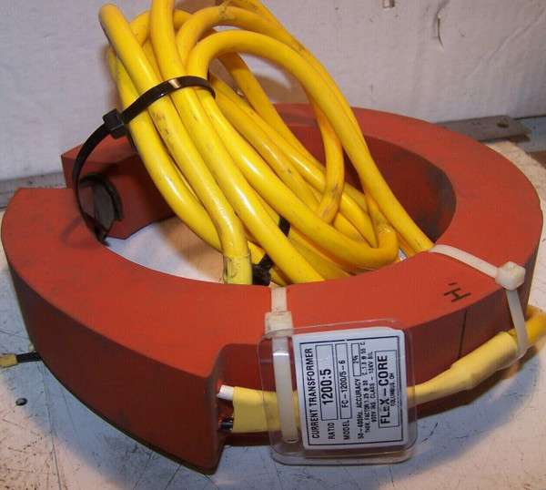 FLEX CORE FC-1200/5-6 CURRENT TRANSFORMER RATIO 1200:5 600 VOLT 