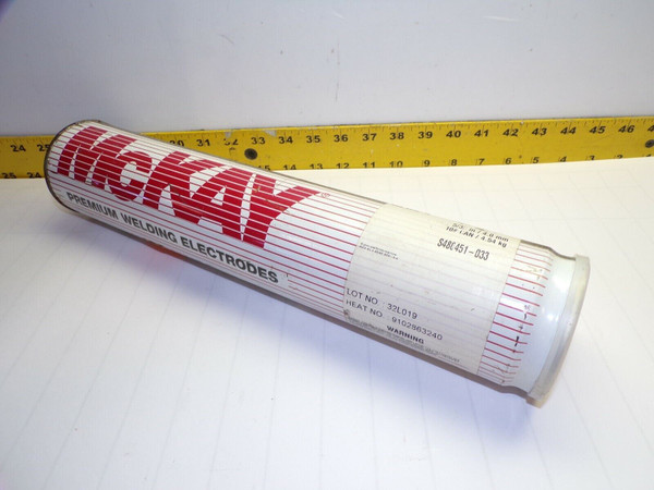 NEW MCKAY 5/32" STAINLESS STEEL STICK ELECTRODES 10 lbs  S480451-033 