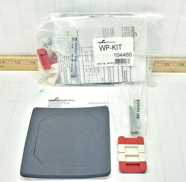 NEW COOPER WHEELOCK WATERPROOF KIT FOR AUDIBLE/VISUAL APPLIANCES WP-KIT 104486