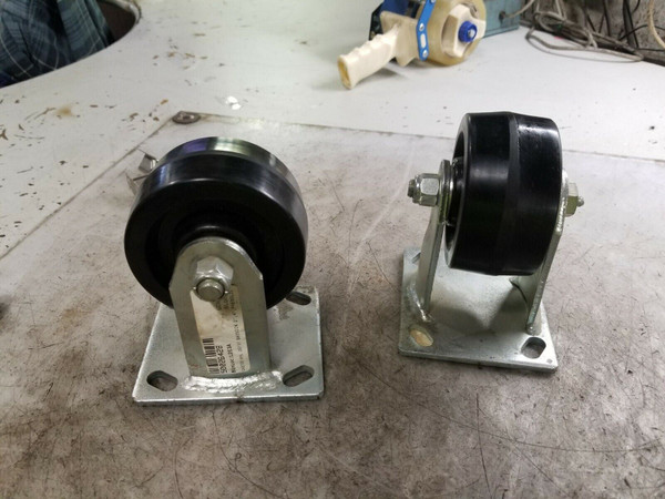 2) NEW GLIDEMAXX 4" x 2" CASTER RIGID MOUNT 800 LB CAPACITY 66028168 LOT OF 2