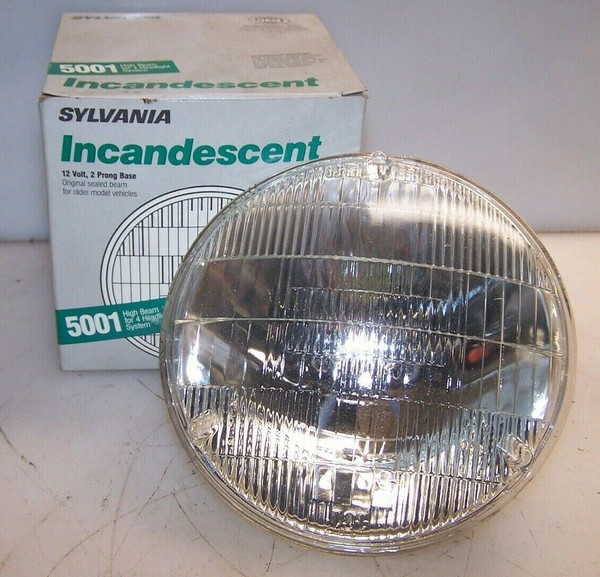 NEW SYLVANIA 5001 INCANDESCENT HIGH BEAM HEAD LIGHT 