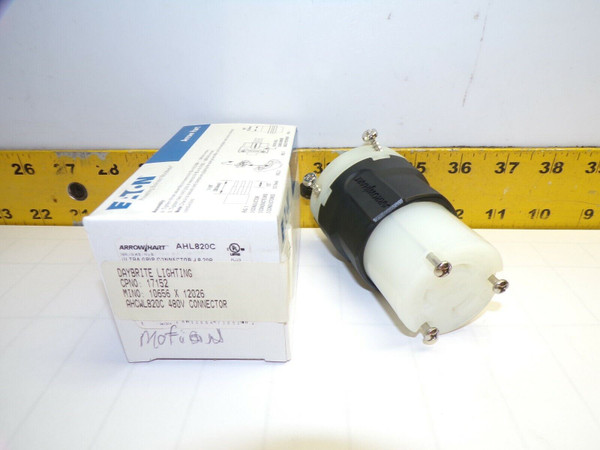 NEW EATON ARROW HART 20 AMP TWIST-LOCK CONNECTOR 480 VAC 2P 3W  AHL820C