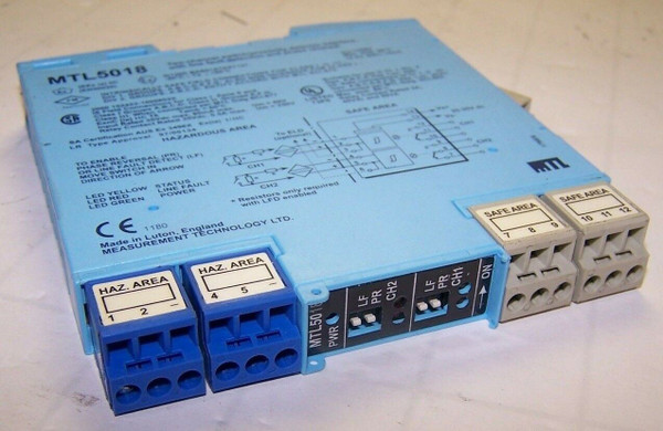MEASURMENT TECHNOLOGY MTL5018 2CH SWITCH PROXIMITY DETECTOR INTERFACE MODULE